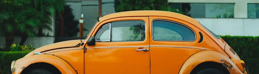 An inherited classic car parked at the curb